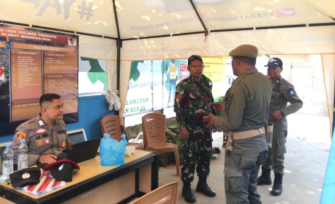 TNI-Polri dan Linmas kordinasi pengamanan Nataru. Foto: Istimewa